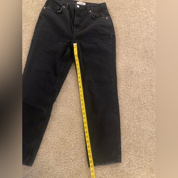 Free People Straight Leg Mom Jeans in Black - Picture 5 of 5